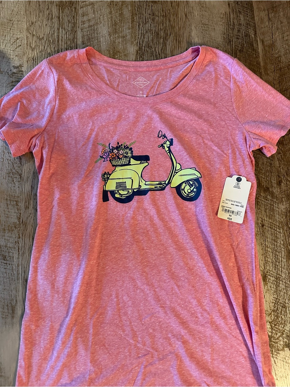 XS Pink Scooter Graphic Tee - Unbranded